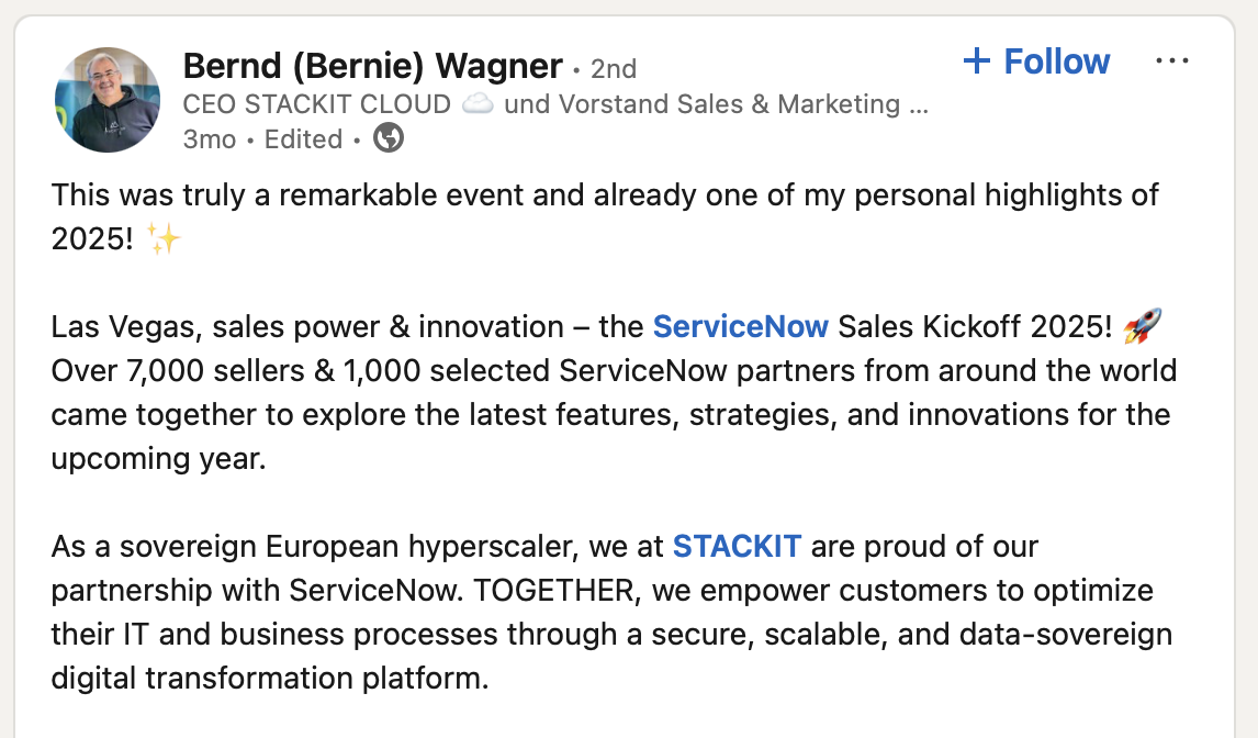 European Hyperscaler